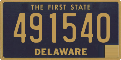 DE license plate 491540