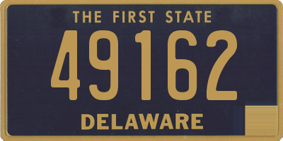 DE license plate 49162