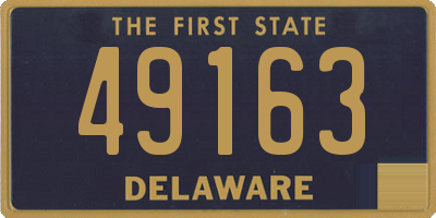 DE license plate 49163