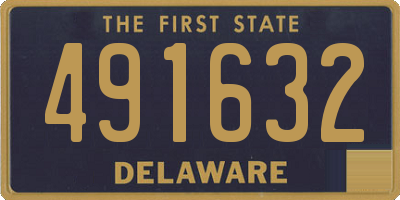 DE license plate 491632