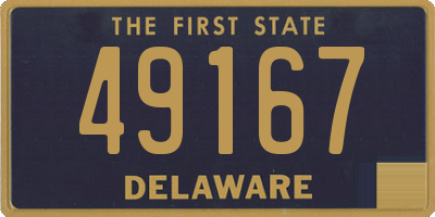 DE license plate 49167