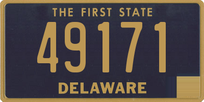 DE license plate 49171