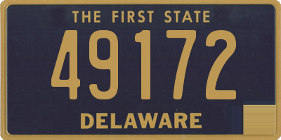 DE license plate 49172