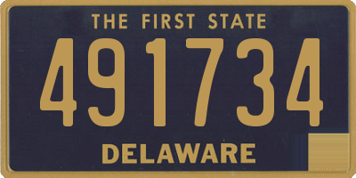 DE license plate 491734