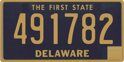 DE license plate 491782