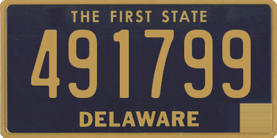 DE license plate 491799
