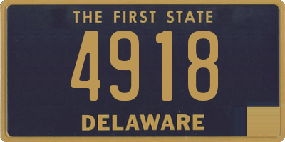 DE license plate 4918