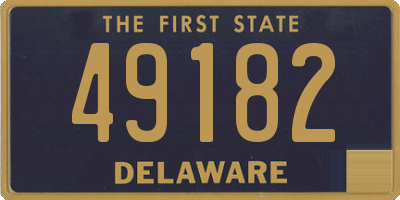 DE license plate 49182