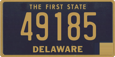 DE license plate 49185