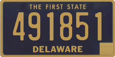 DE license plate 491851