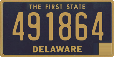 DE license plate 491864