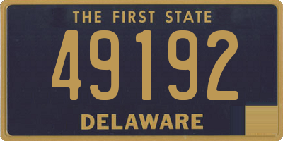 DE license plate 49192