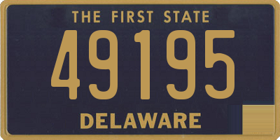 DE license plate 49195