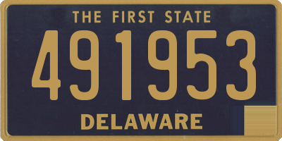 DE license plate 491953
