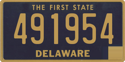 DE license plate 491954