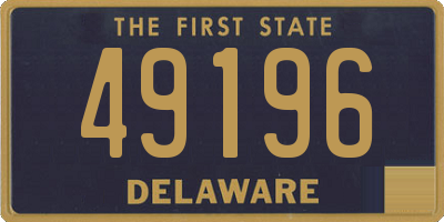 DE license plate 49196