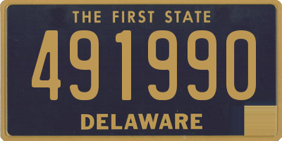 DE license plate 491990