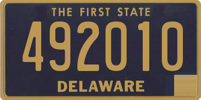 DE license plate 492010