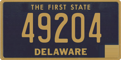 DE license plate 49204