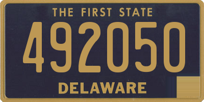 DE license plate 492050