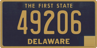 DE license plate 49206