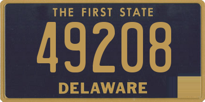 DE license plate 49208