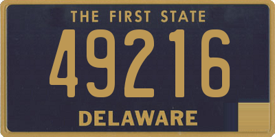 DE license plate 49216