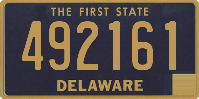 DE license plate 492161