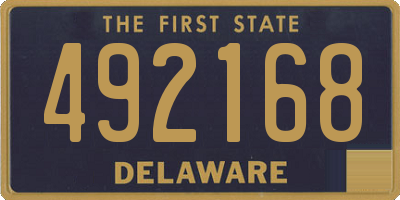 DE license plate 492168