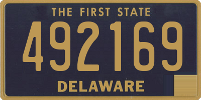 DE license plate 492169