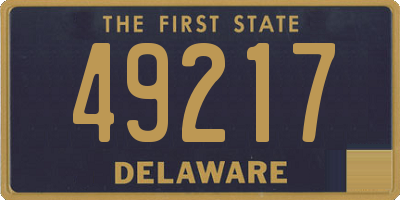 DE license plate 49217