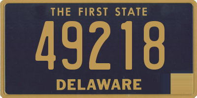 DE license plate 49218