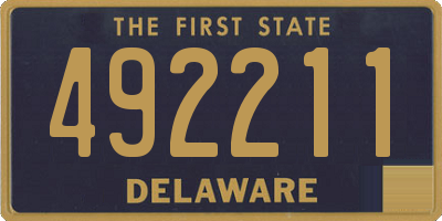 DE license plate 492211