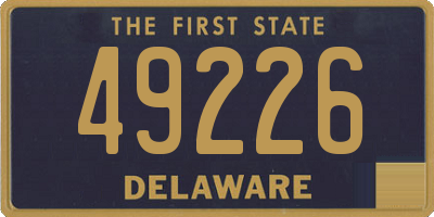 DE license plate 49226