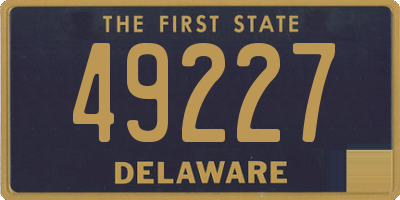 DE license plate 49227