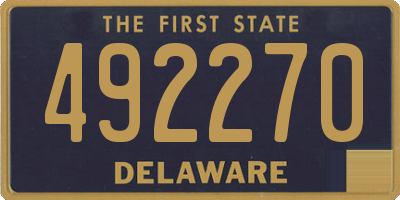 DE license plate 492270
