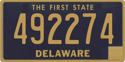 DE license plate 492274