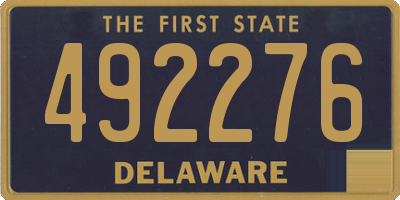 DE license plate 492276