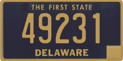 DE license plate 49231