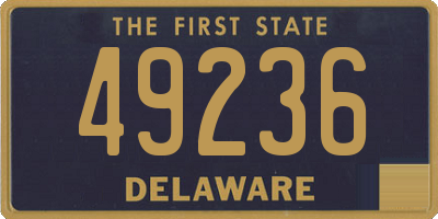 DE license plate 49236