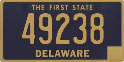 DE license plate 49238