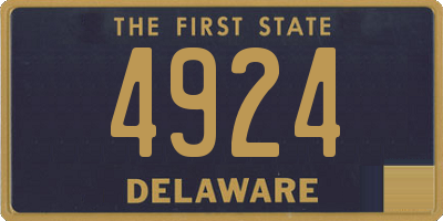 DE license plate 4924