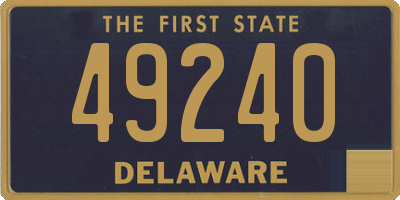 DE license plate 49240