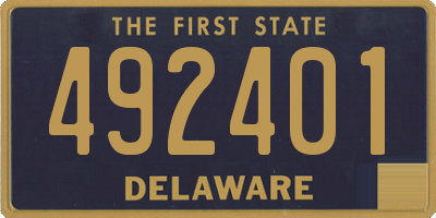DE license plate 492401