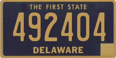 DE license plate 492404