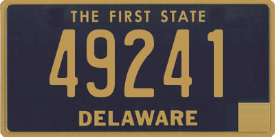 DE license plate 49241