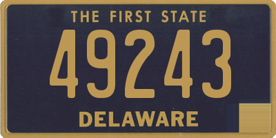 DE license plate 49243