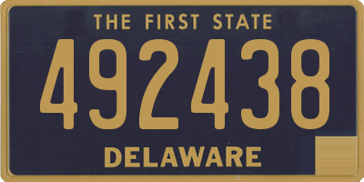 DE license plate 492438