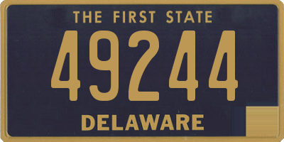 DE license plate 49244