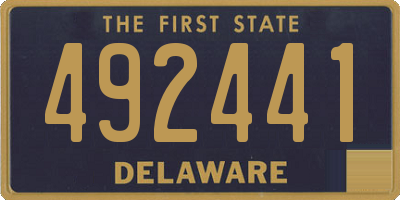 DE license plate 492441